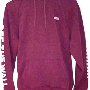 Vans Hooded Sweat Shirt Medium Maroon